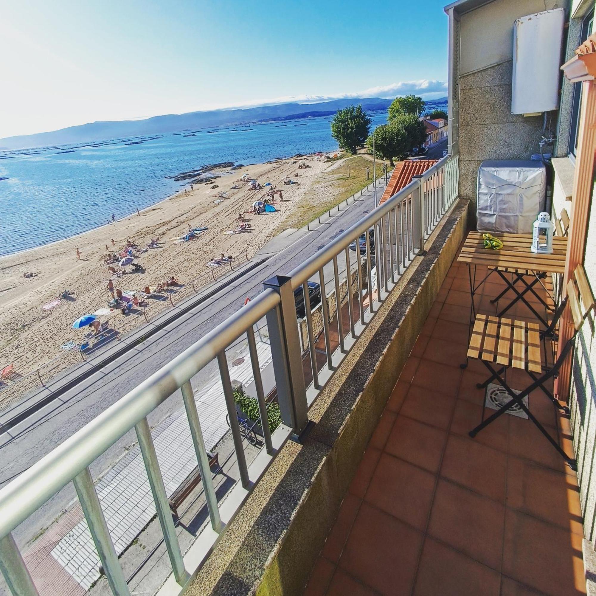 Apartamento Mirador Mar De Castelao, 1ª Linea De Playa Urbana Vilanova de Arousa Exterior foto