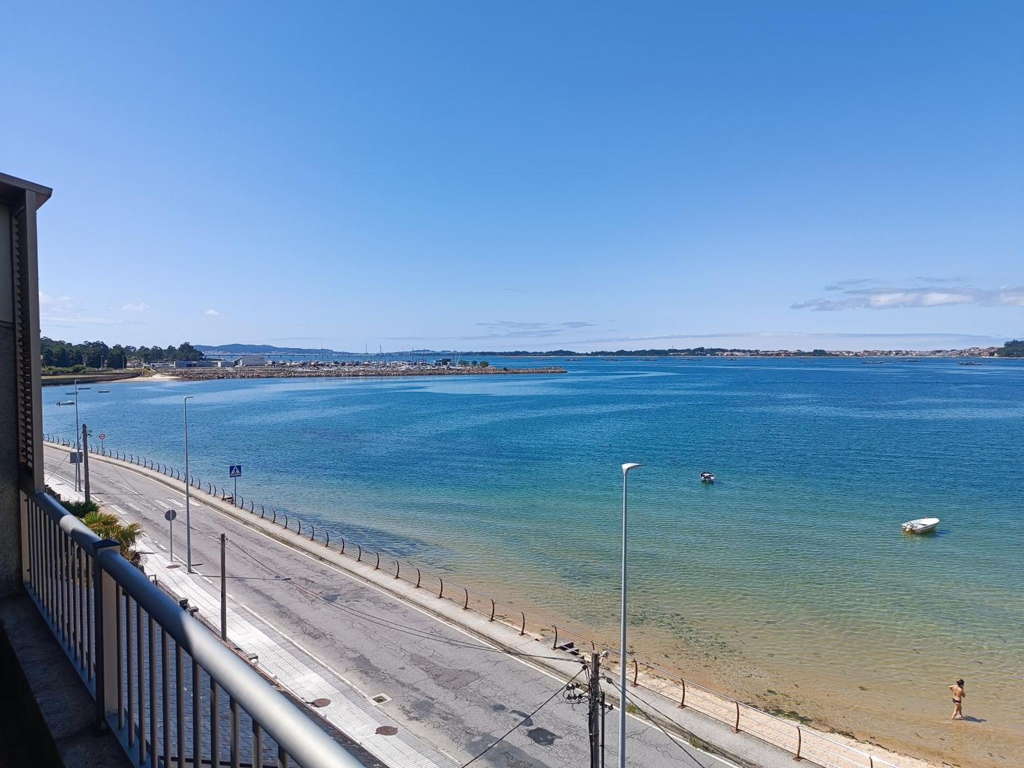 Apartamento Mirador Mar De Castelao, 1ª Linea De Playa Urbana Vilanova de Arousa Exterior foto