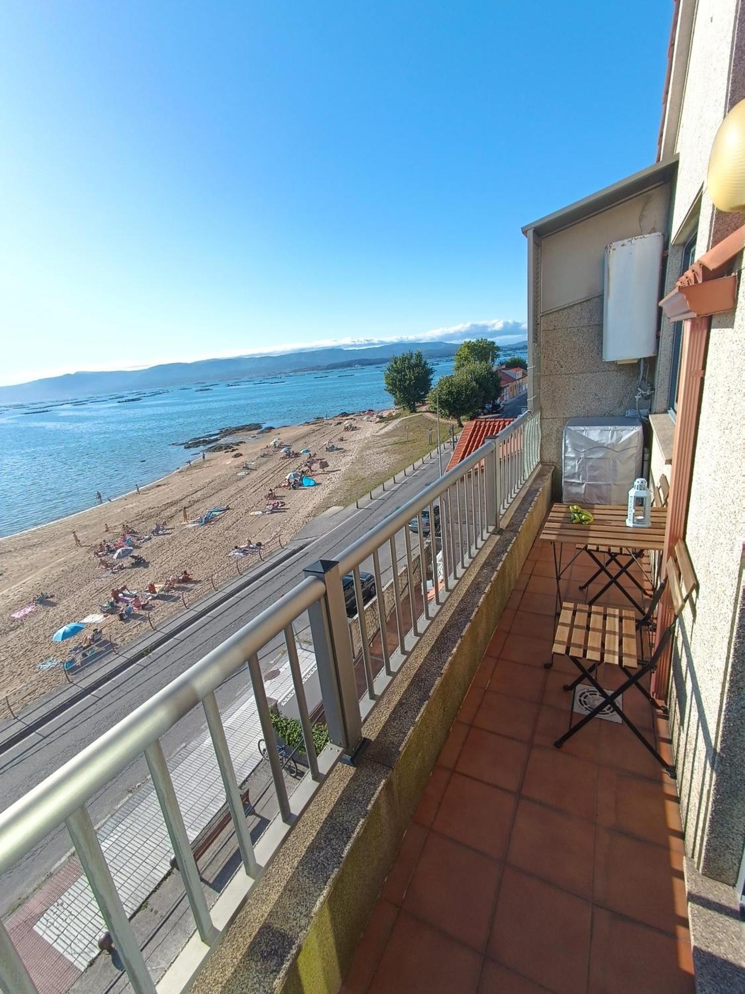 Apartamento Mirador Mar De Castelao, 1ª Linea De Playa Urbana Vilanova de Arousa Exterior foto
